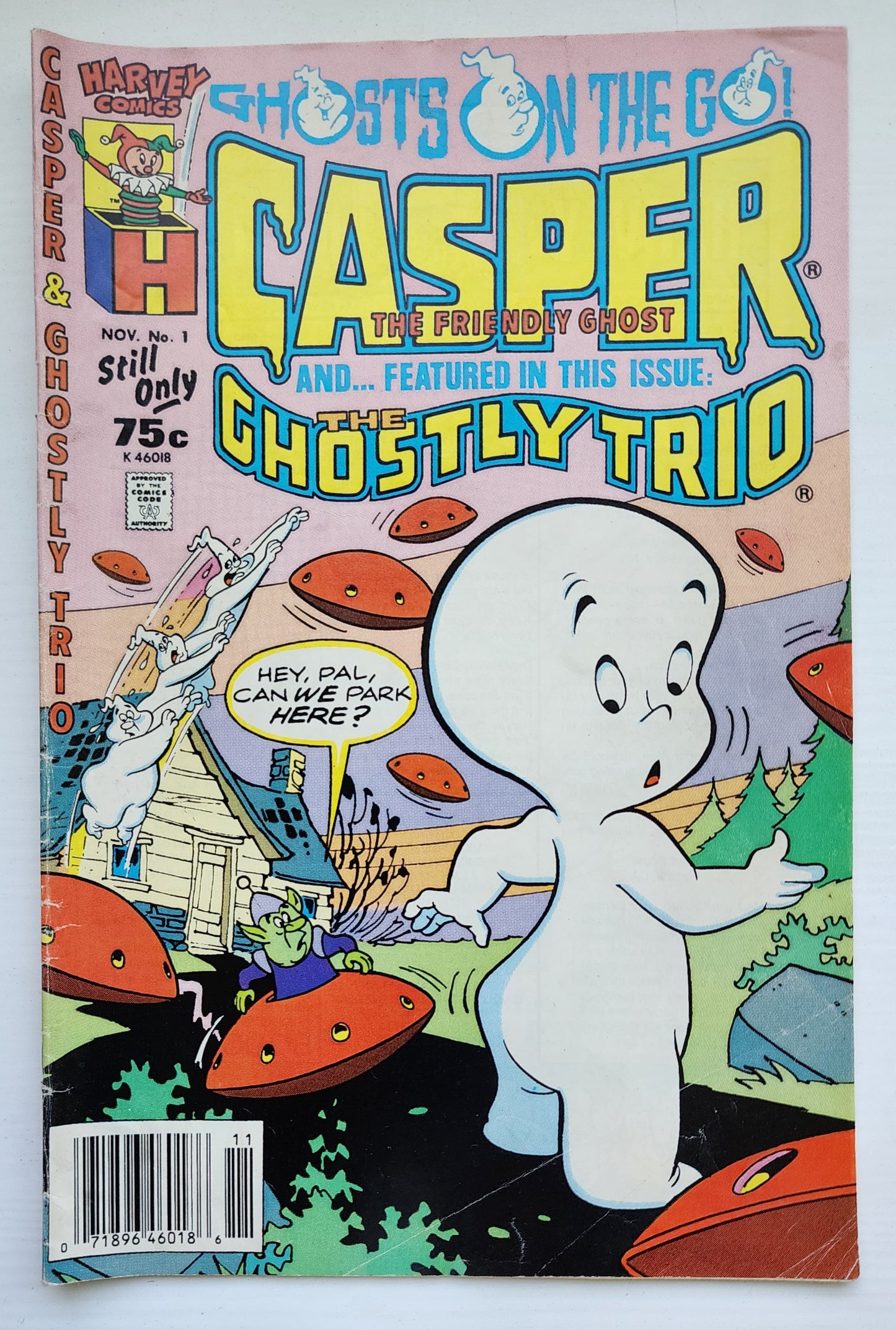 CASPER THE FRIENDLY GHOST #1 1987 NEWSSTAND Casper HARVEY COMICS
