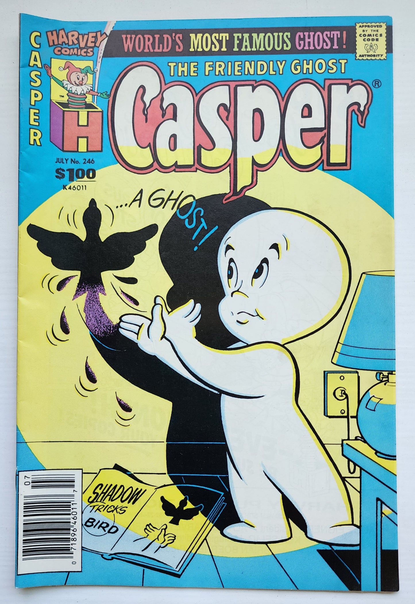CASPER #246 1989 NEWSSTAND Casper HARVEY COMICS
