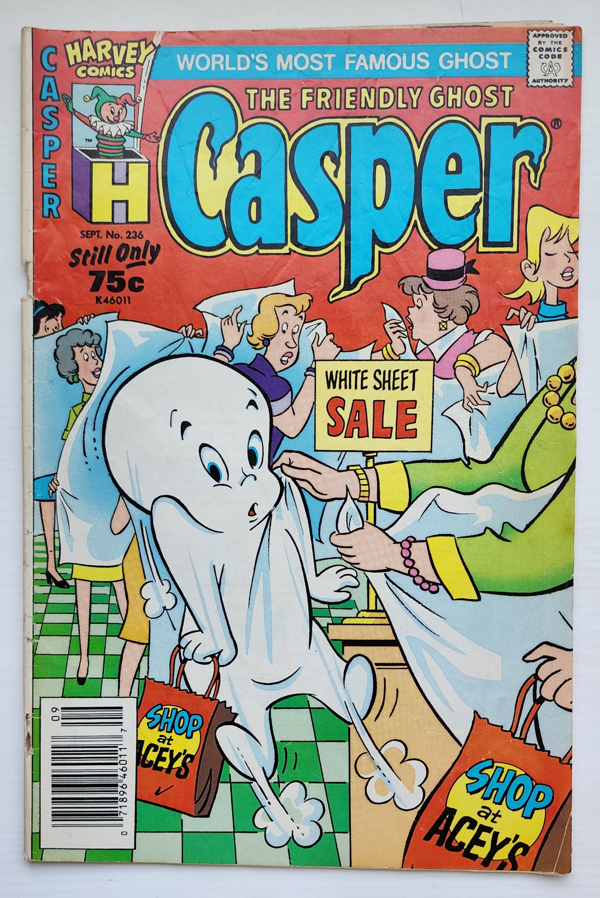 CASPER #236 1987 NEWSSTAND Casper HARVEY COMICS