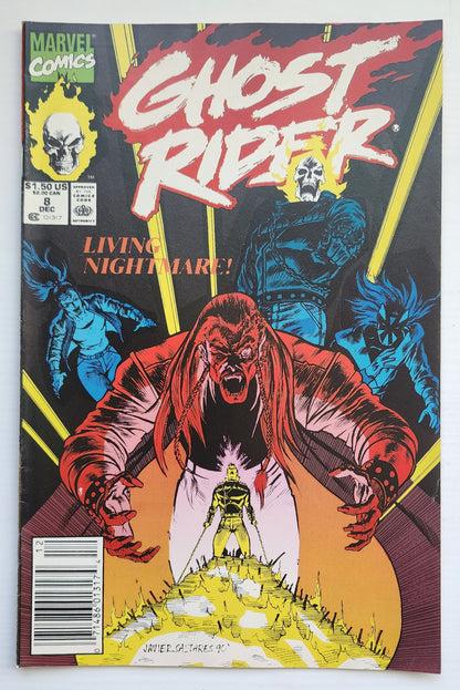 GHOST RIDER #8 1990 NEWSSTAND (1ST APP TYLER MEAGHER) Ghost Rider CRUSADE COMICS