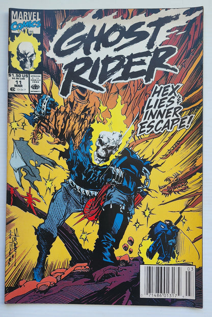 GHOST RIDER #11 1991 NEWSSTAND Ghost Rider CRUSADE COMICS
