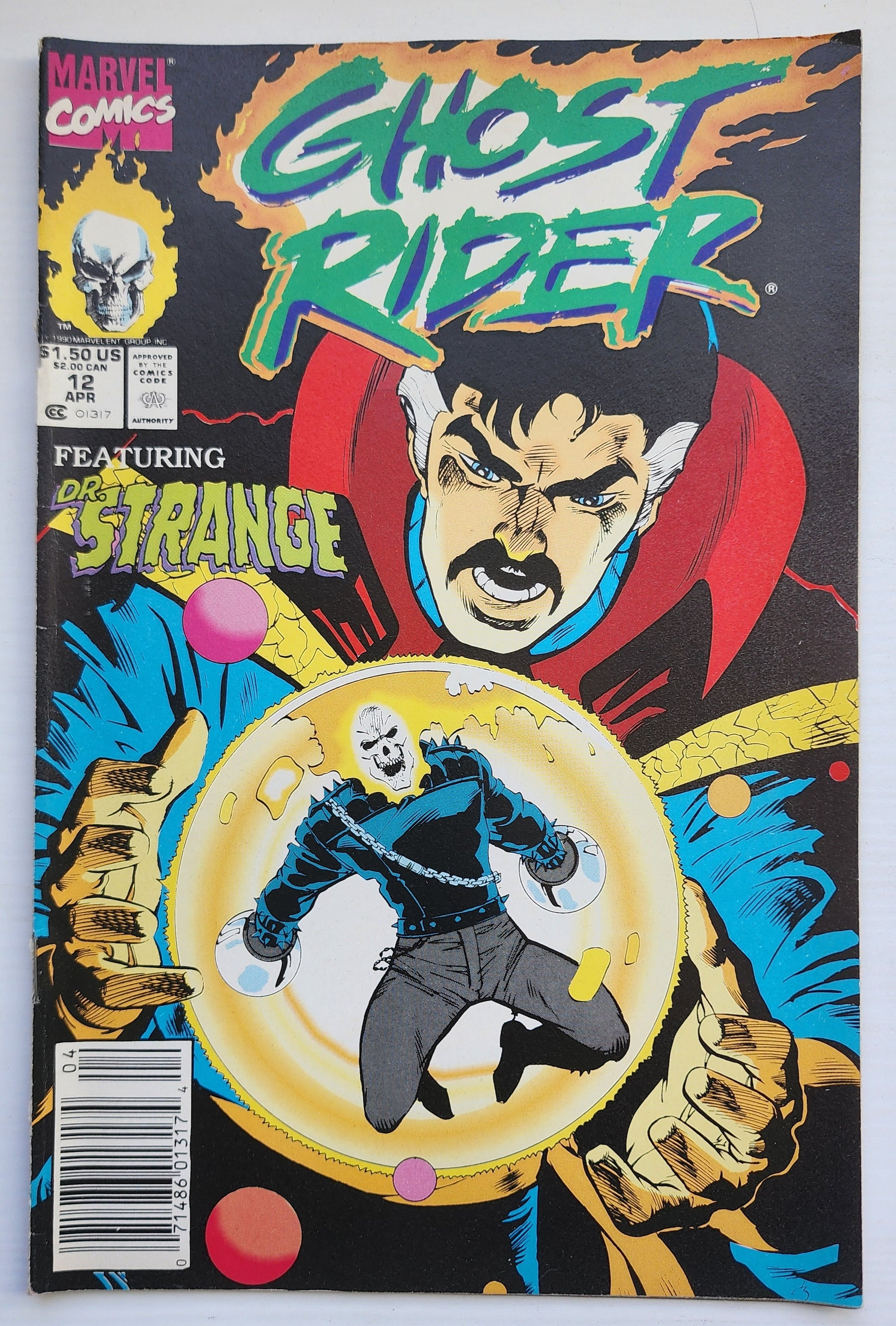 GHOST RIDER #12 1991 NEWSSTAND Ghost Rider CRUSADE COMICS