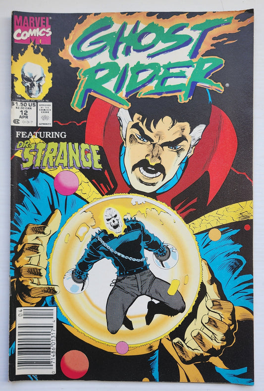 GHOST RIDER #12 1991 NEWSSTAND Ghost Rider CRUSADE COMICS