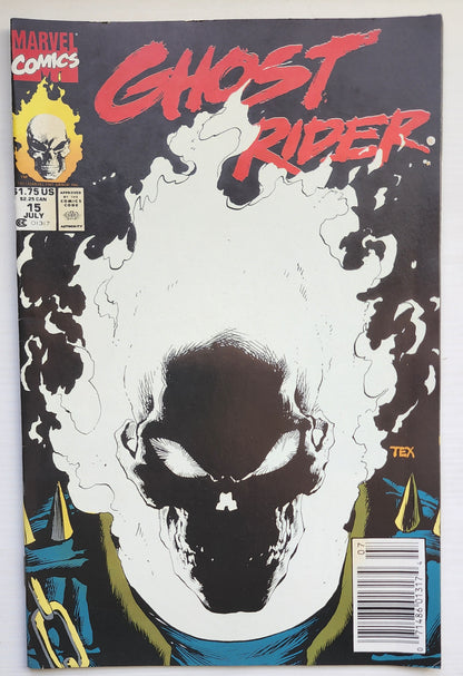 GHOST RIDER #15 1991 NEWSSTAND Ghost Rider CRUSADE COMICS