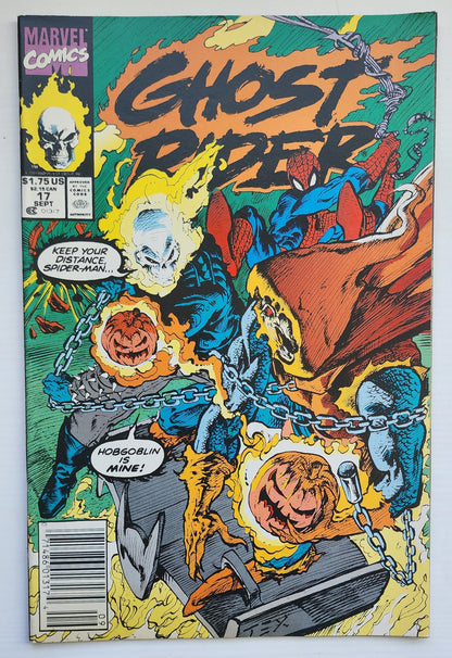 GHOST RIDER #17 1991 NEWSSTAND Ghost Rider CRUSADE COMICS
