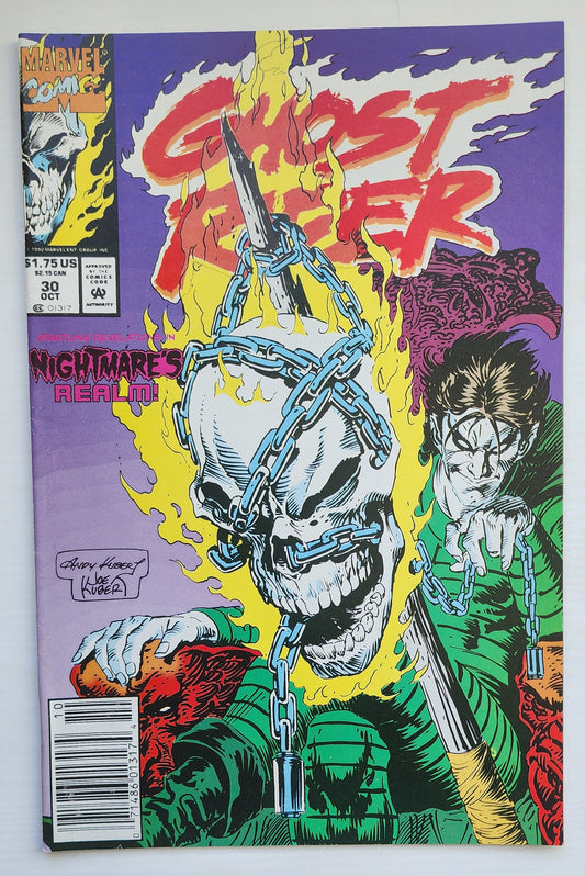 GHOST RIDER #30 1992 NEWSSTAND Ghost Rider CRUSADE COMICS