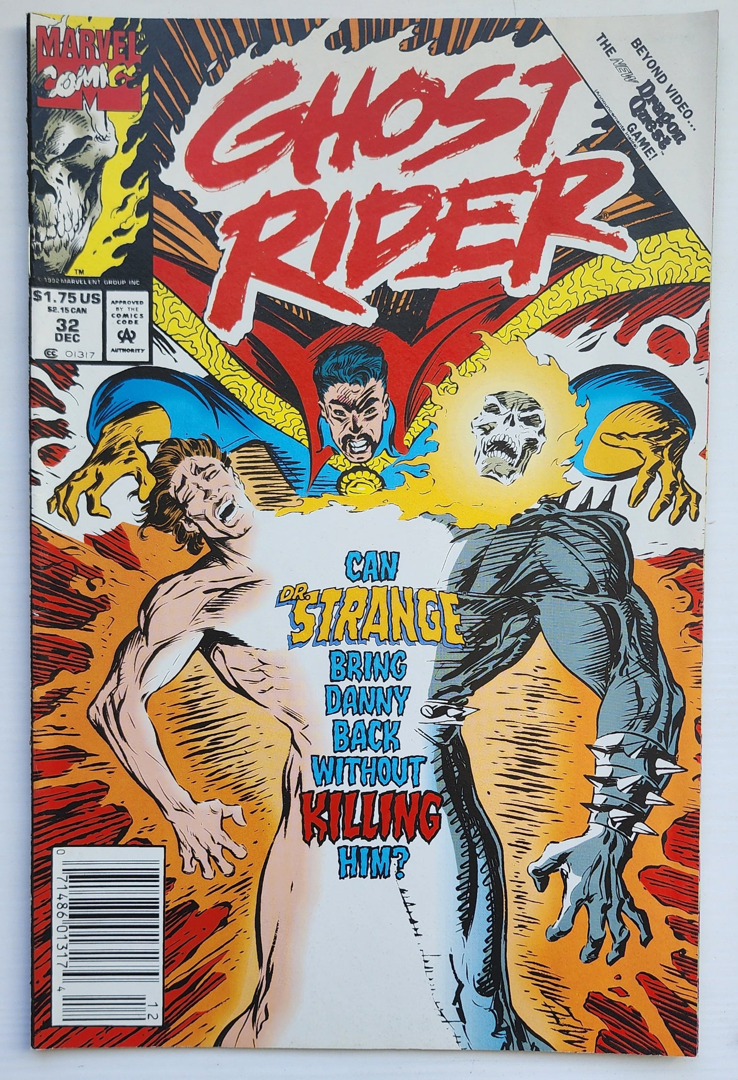 GHOST RIDER #32 1992 NEWSSTAND Ghost Rider CRUSADE COMICS