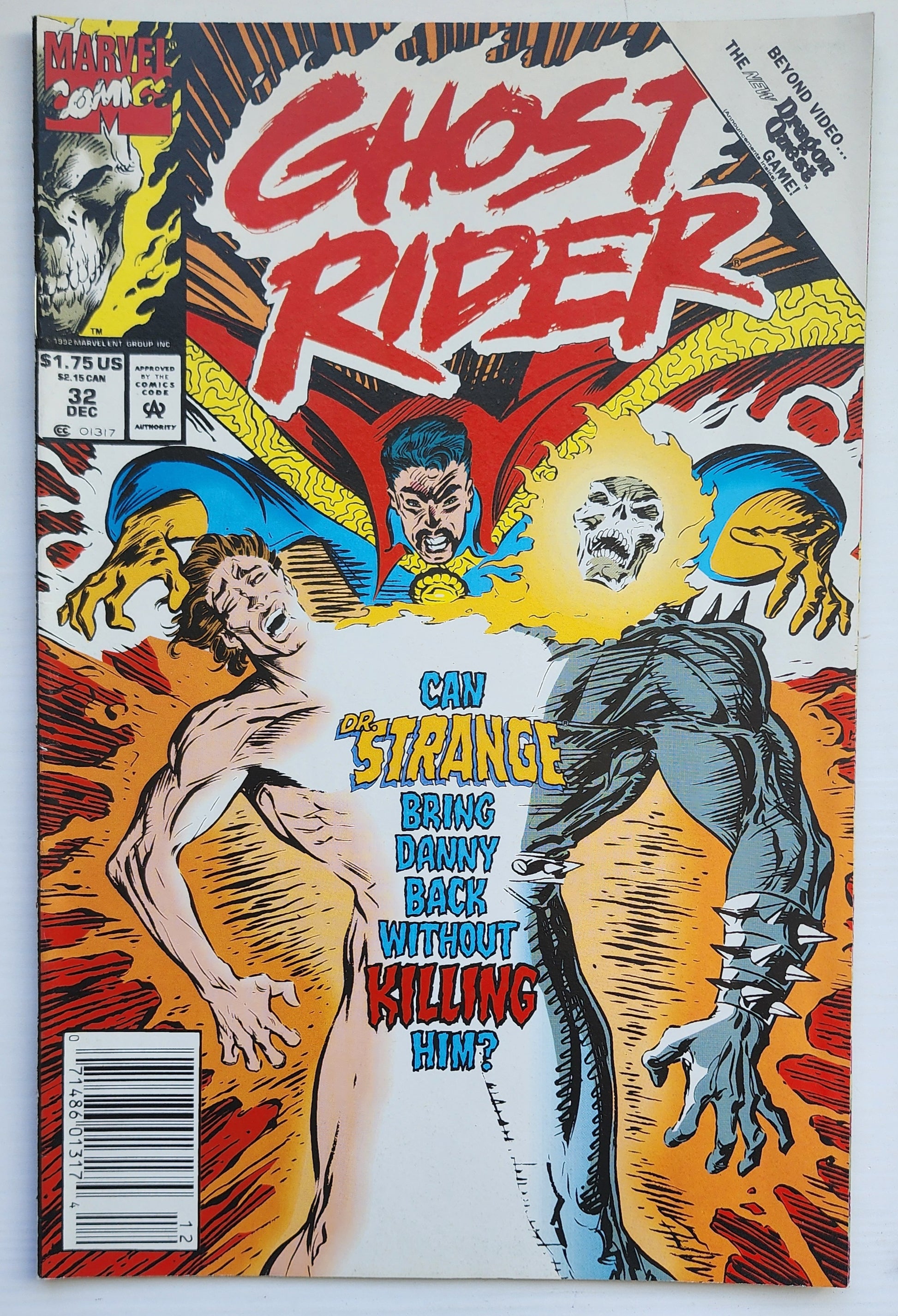 GHOST RIDER #32 1992 NEWSSTAND Ghost Rider CRUSADE COMICS