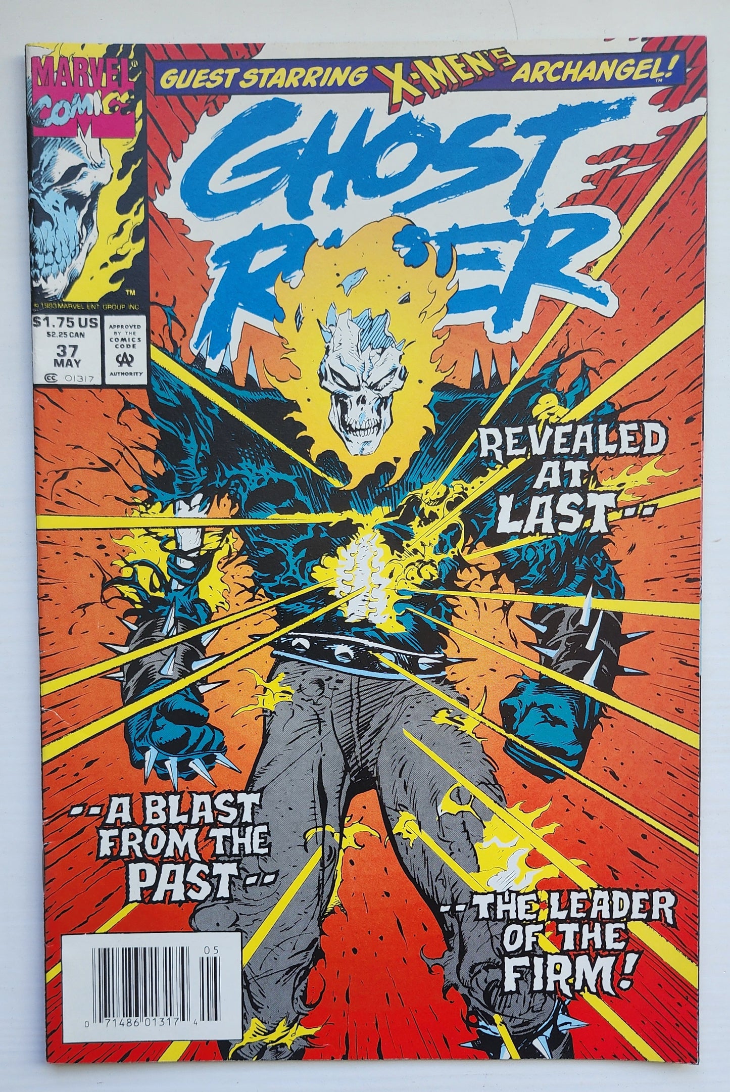 GHOST RIDER #37 1993 NEWSSTAND Ghost Rider CRUSADE COMICS