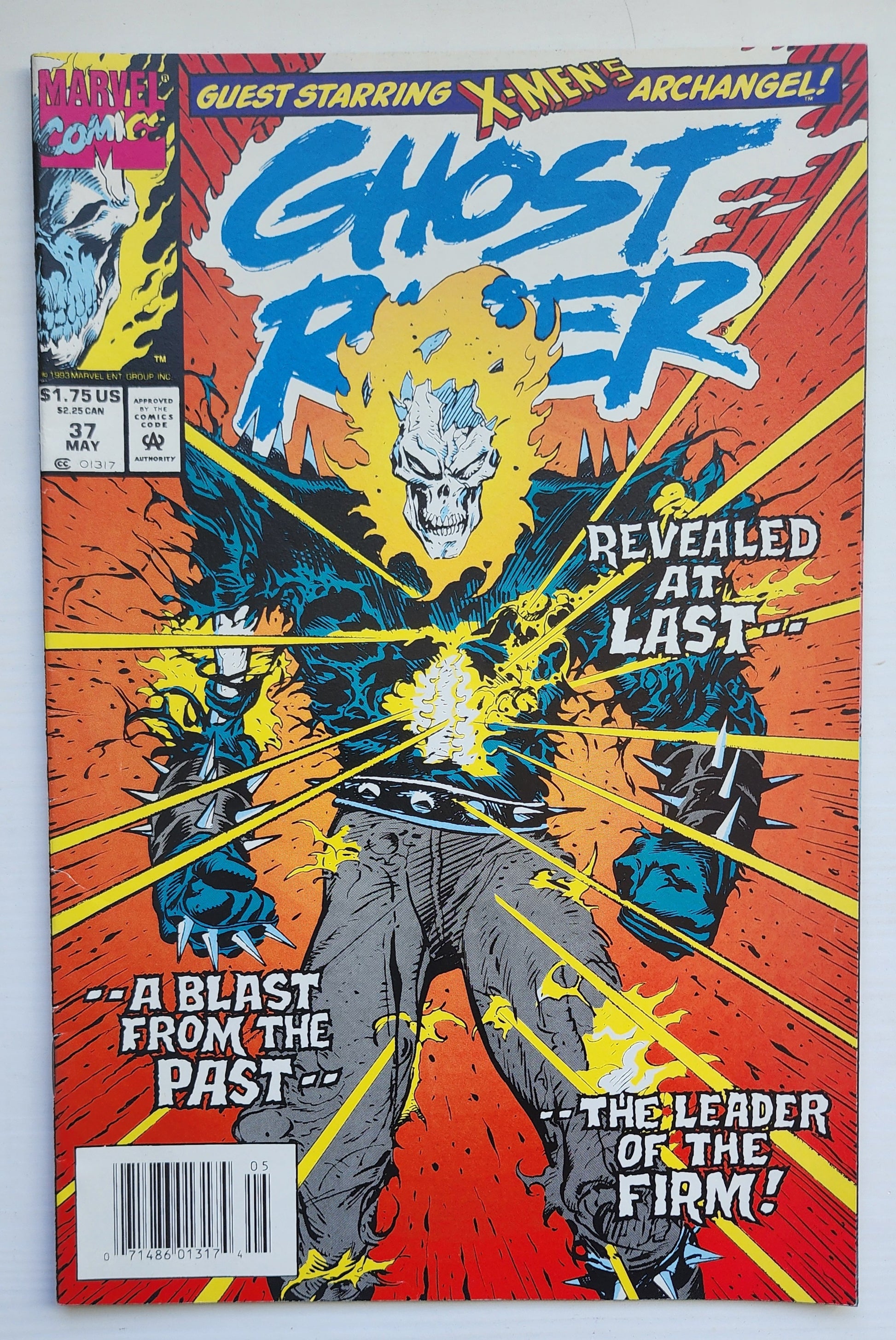 GHOST RIDER #37 1993 NEWSSTAND Ghost Rider CRUSADE COMICS
