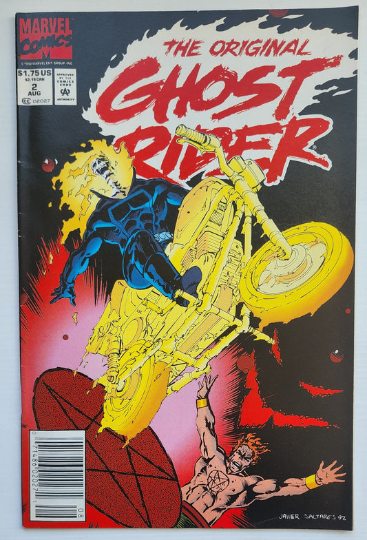 ORIGINAL GHOST RIDER #2 1992 NEWSSTAND Ghost Rider CRUSADE COMICS