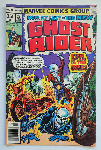 GHOST RIDER #28 1978 NEWSSTAND Ghost Rider CRUSADE COMICS