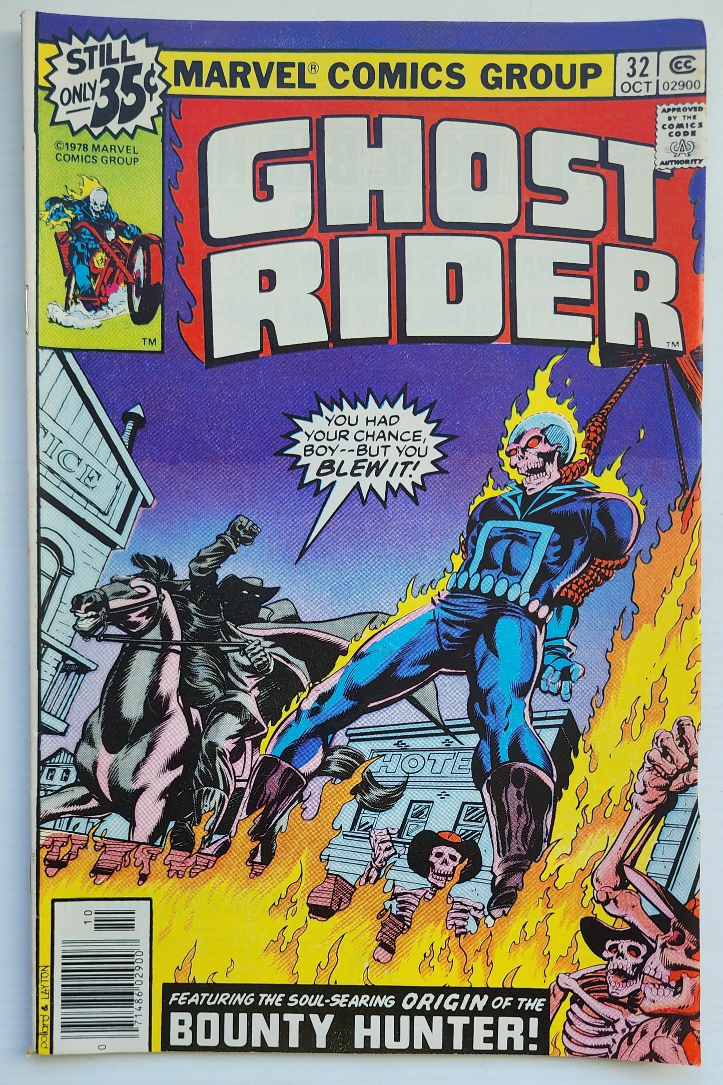 GHOST RIDER #32 1978 NEWSSTAND Ghost Rider CRUSADE COMICS