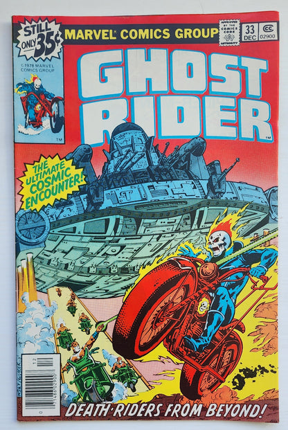 GHOST RIDER #33 1978 NEWSSTAND Ghost Rider CRUSADE COMICS