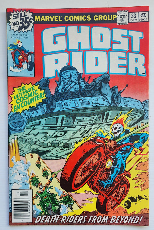 GHOST RIDER #33 1978 NEWSSTAND Ghost Rider CRUSADE COMICS
