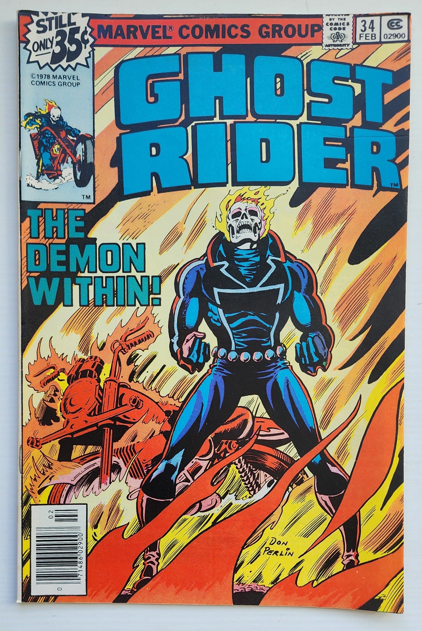 GHOST RIDER #34 1978 NEWSSTAND Ghost Rider CRUSADE COMICS