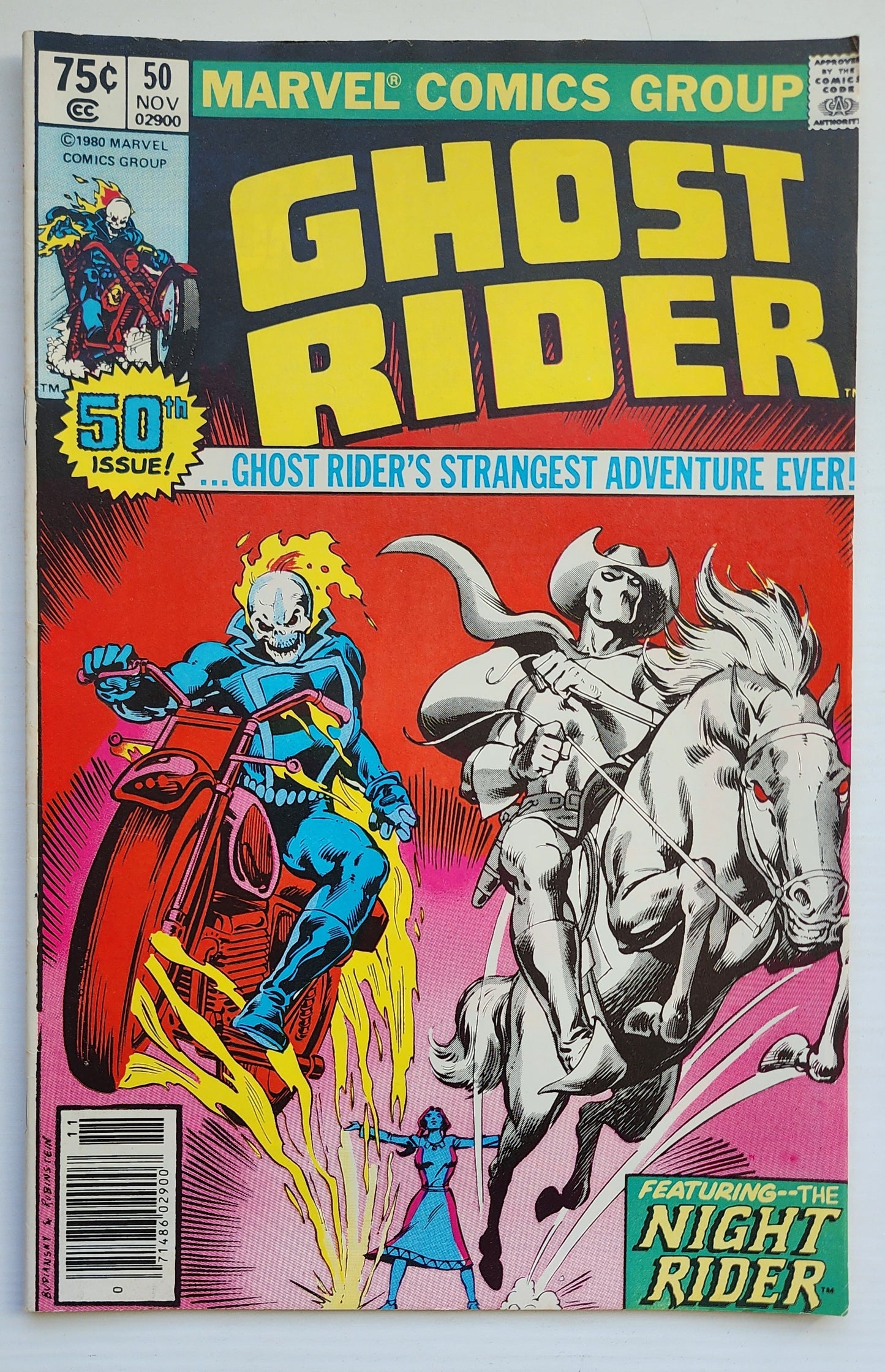 GHOST RIDER #50 1980 NEWSSTAND Ghost Rider CRUSADE COMICS