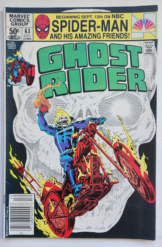 GHOST RIDER #63 1981 NEWSSTAND Ghost Rider CRUSADE COMICS