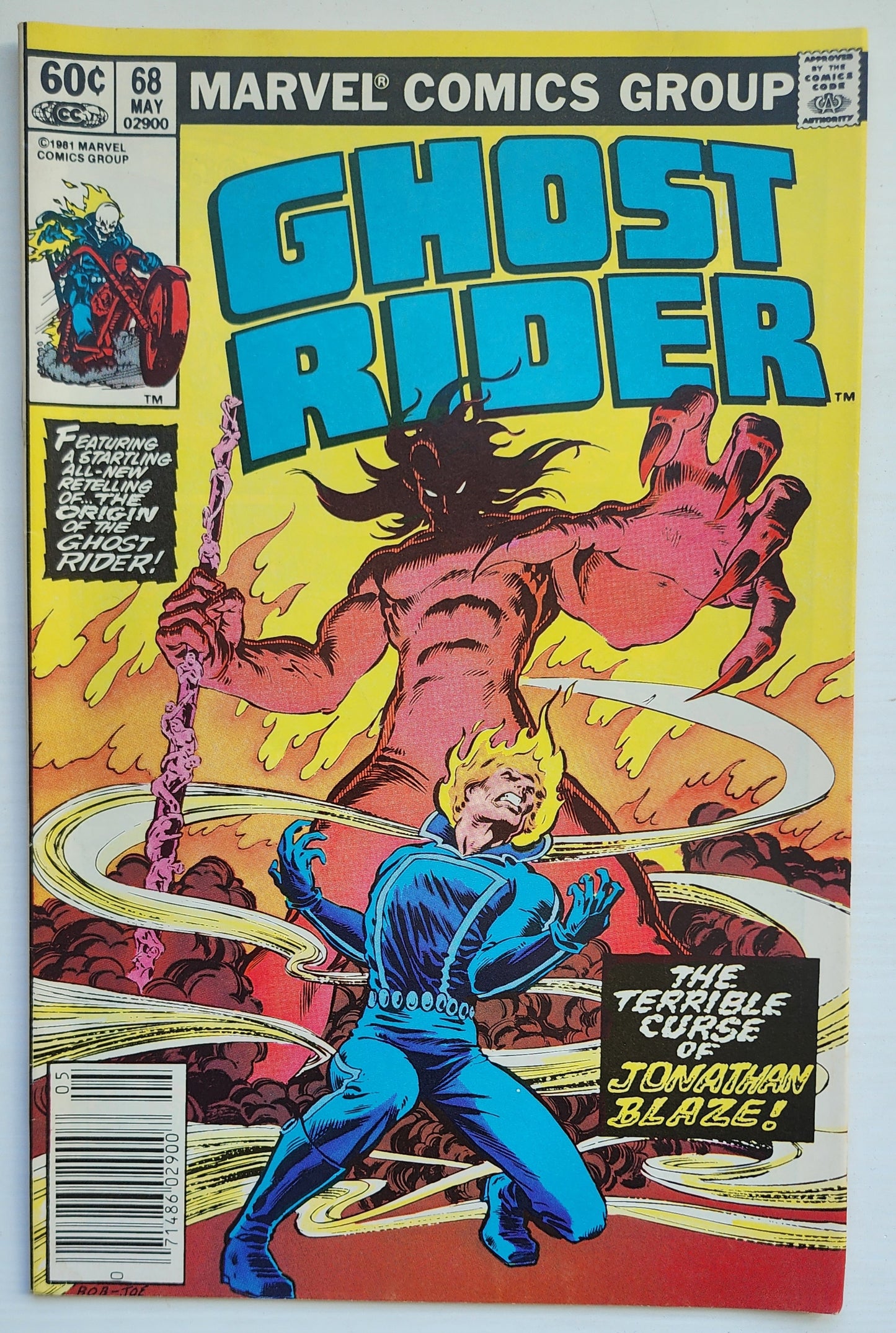 GHOST RIDER #68 1982 NEWSSTAND Ghost Rider CRUSADE COMICS
