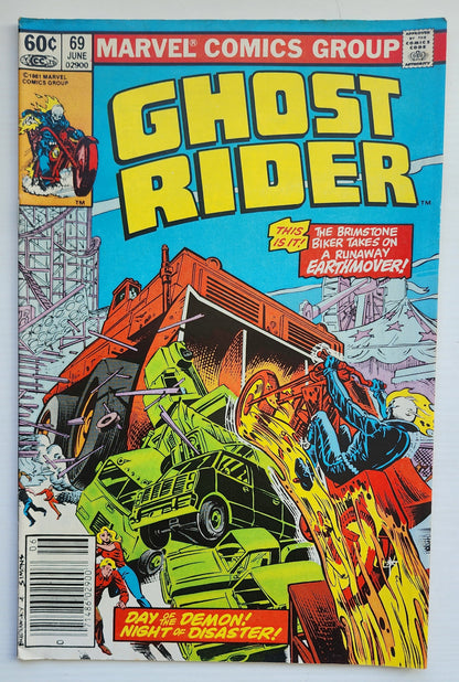 GHOST RIDER #69 1982 NEWSSTAND Ghost Rider CRUSADE COMICS