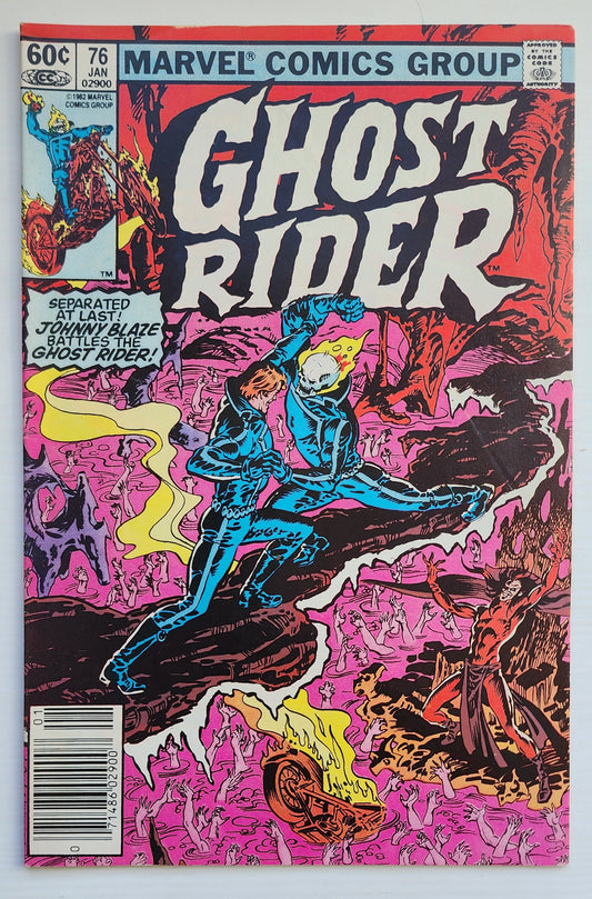 GHOST RIDER #76 1982 NEWSSTAND Ghost Rider CRUSADE COMICS