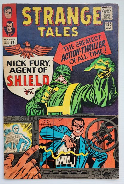 STRANGE TALES #135 1ST NICK FURY AGENTS OF SHIELD 1965 Strange Tales MARVEL COMICS