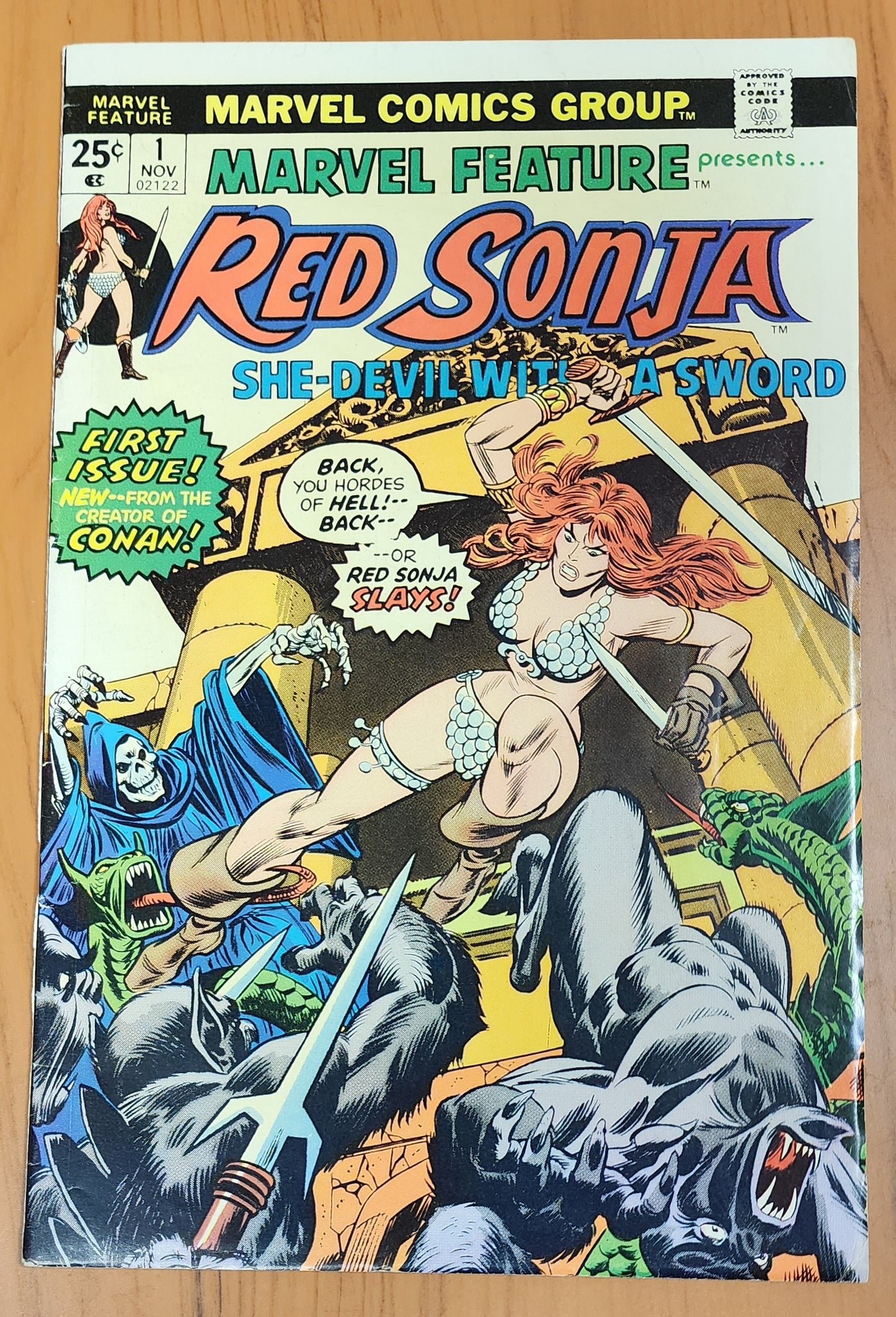 MARVEL FEATURE #1 1975 RED SONJA [J01] Red Sonja MARVEL COMICS