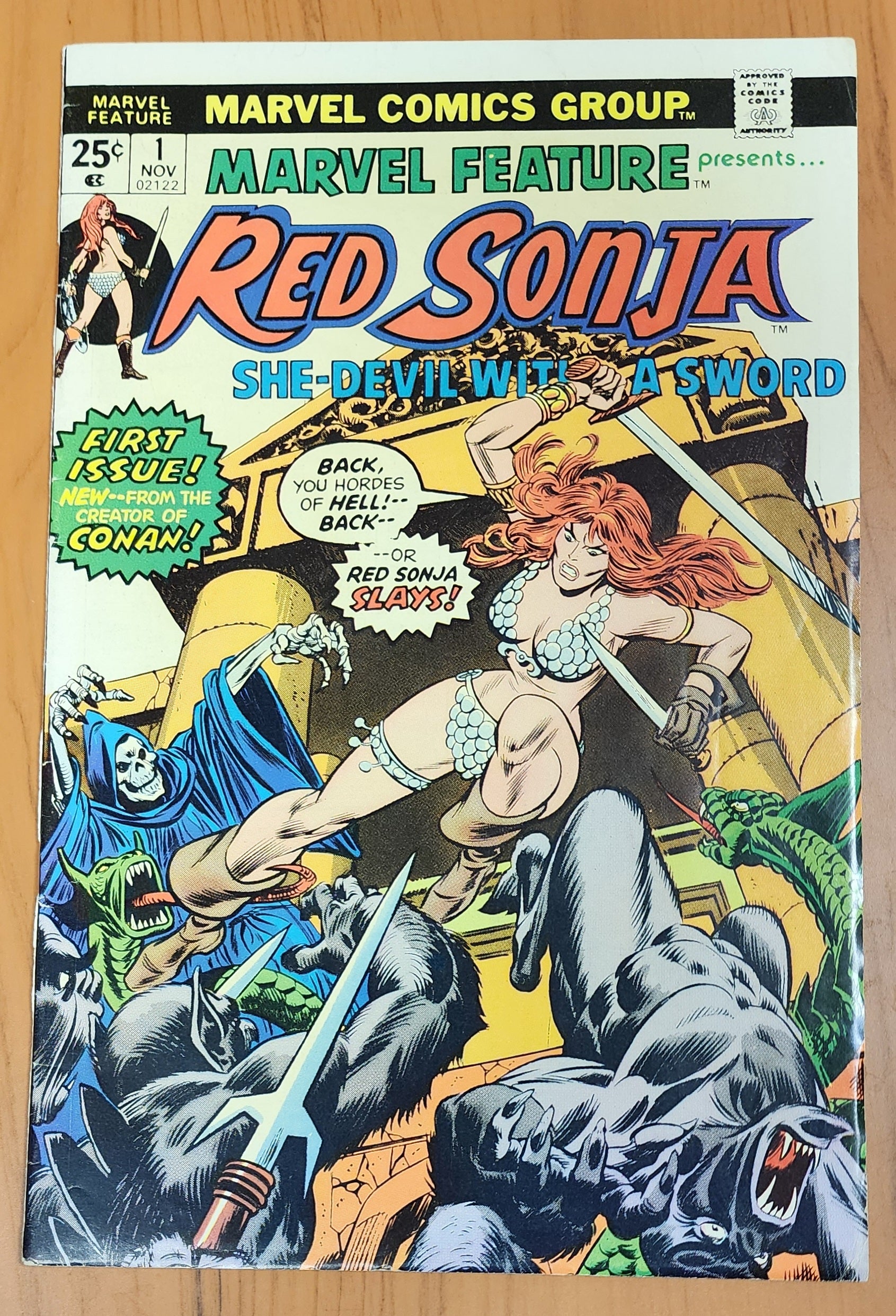 MARVEL FEATURE #1 1975 RED SONJA [J01] Red Sonja MARVEL COMICS