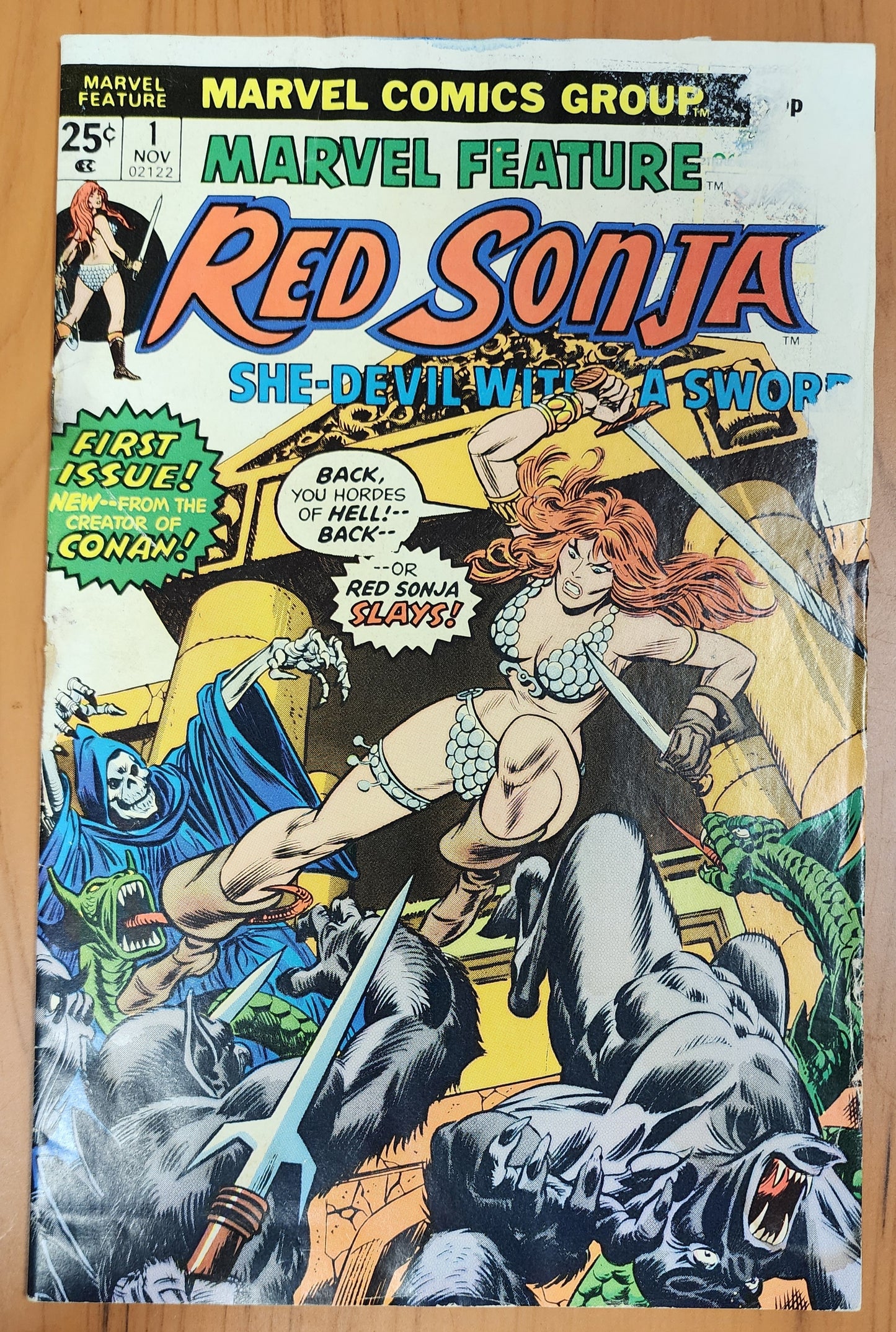 MARVEL FEATURE #1 1975 RED SONJA [J02] Red Sonja MARVEL COMICS