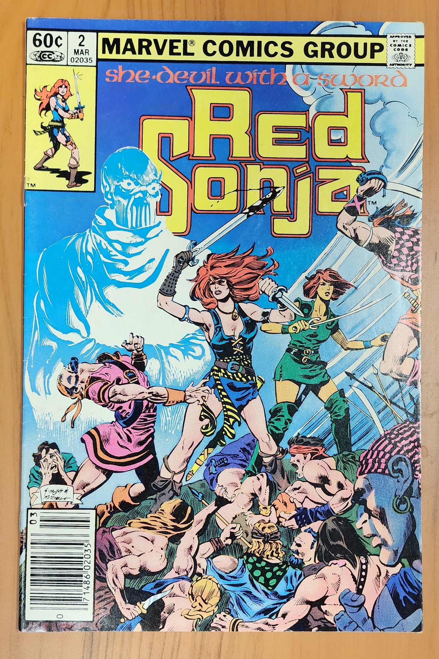 RED SONJA #2 1983 NEWSSTAND Red Sonja MARVEL COMICS