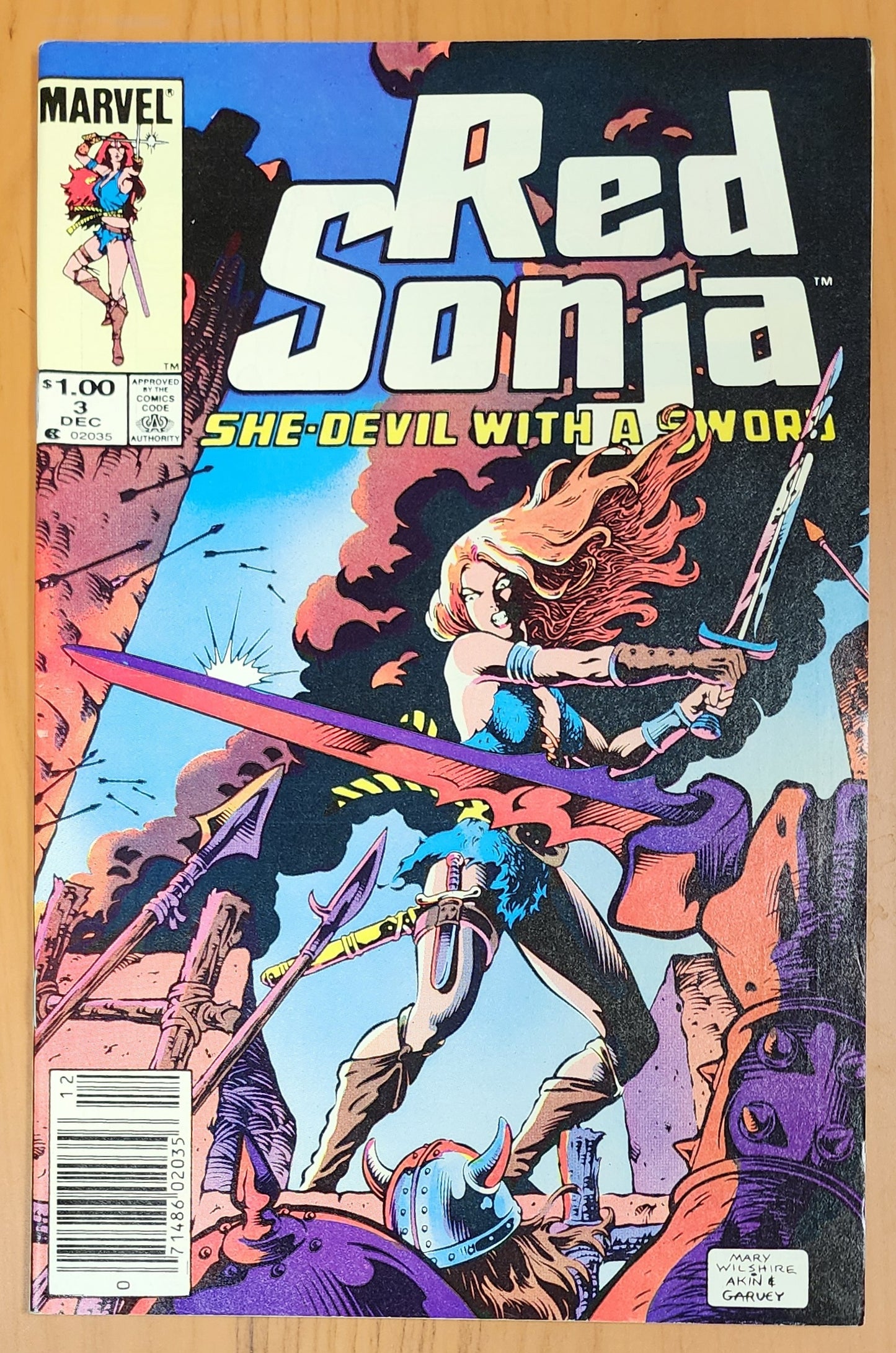 RED SONJA #3 SHE DEVIL WITH A SWORD 1983 NEWSSTAND Red Sonja MARVEL COMICS