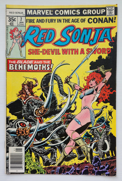 RED SONJA #7 1977 Red Sonja MARVEL COMICS