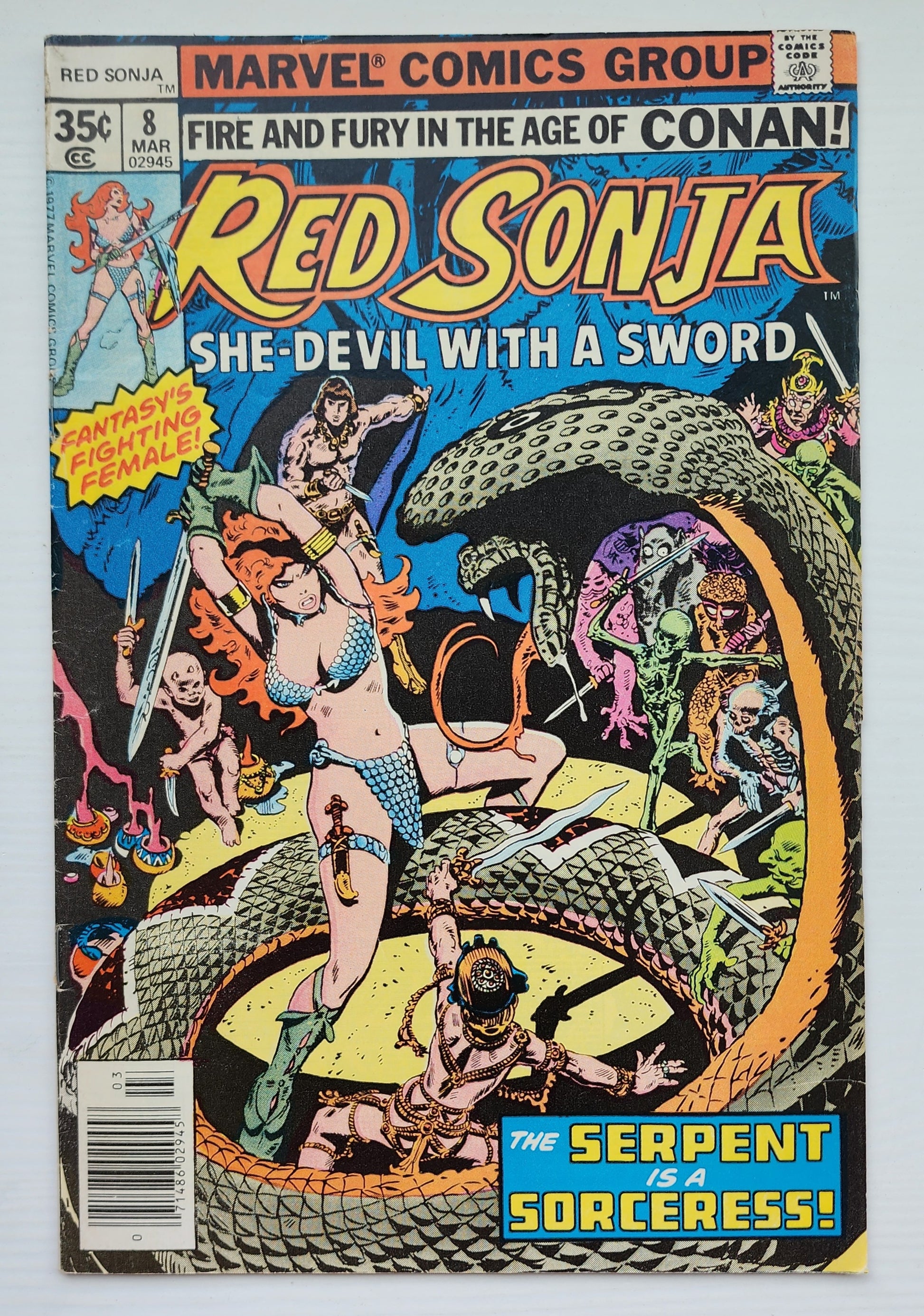 RED SONJA #8 1977 Red Sonja MARVEL COMICS