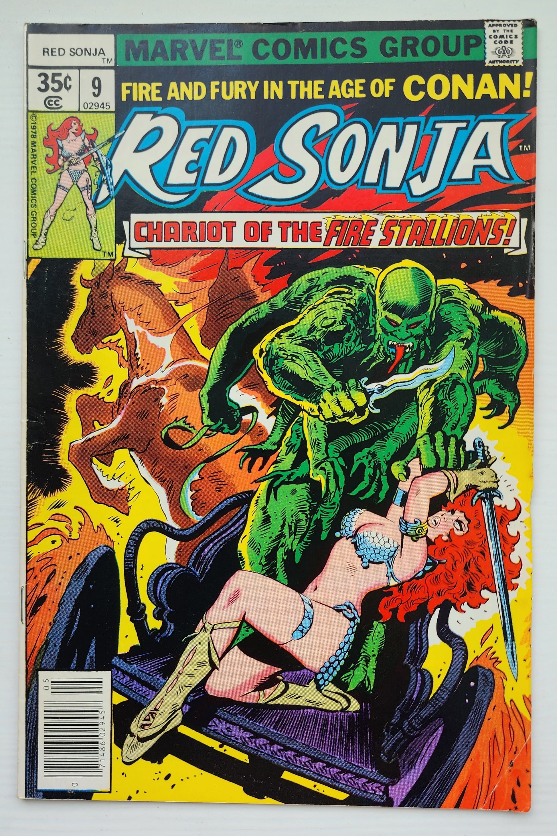 RED SONJA #9 1977 Red Sonja MARVEL COMICS