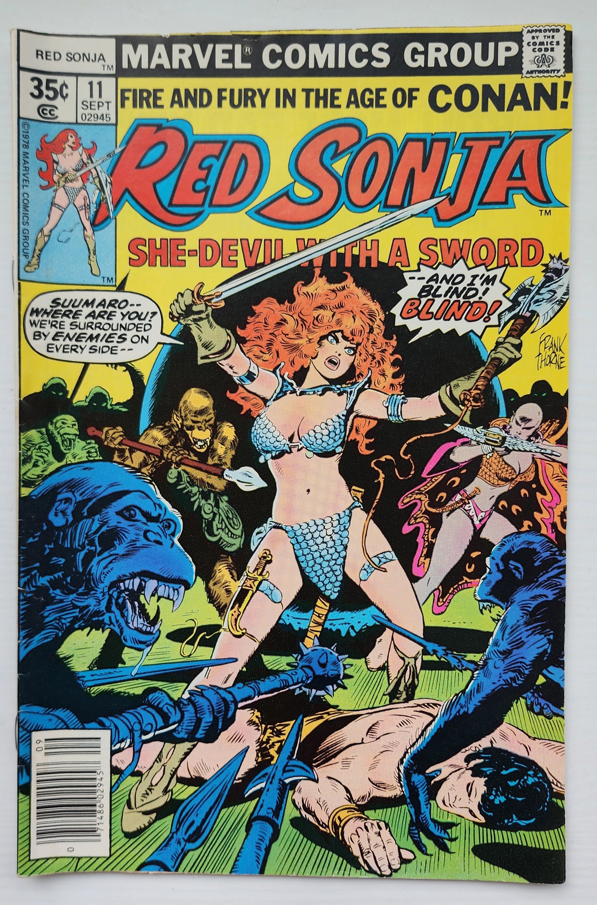 RED SONJA #11 1977 Red Sonja MARVEL COMICS