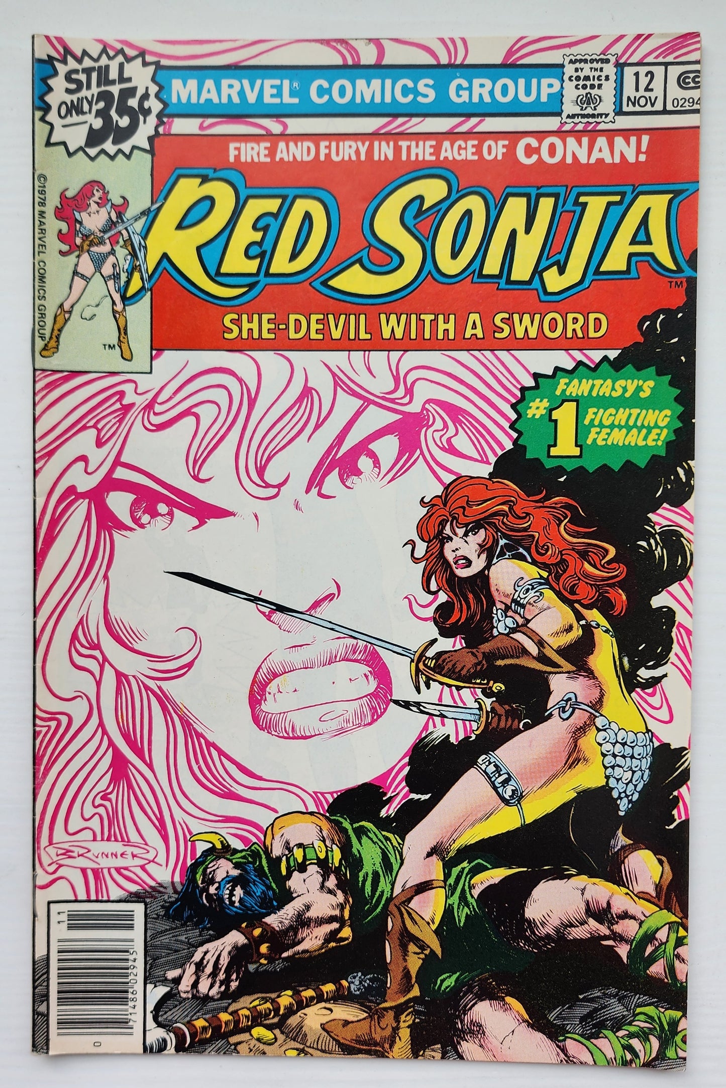 RED SONJA #12 1978 Red Sonja MARVEL COMICS
