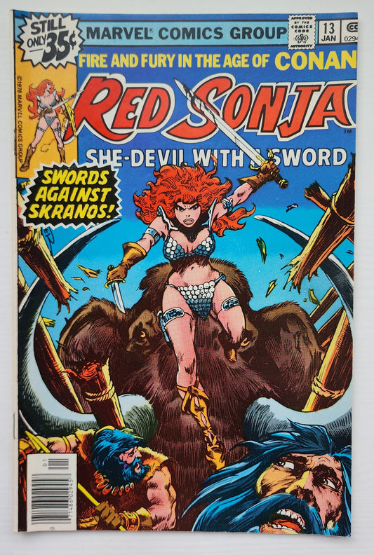 RED SONJA #13 1978 Red Sonja MARVEL COMICS