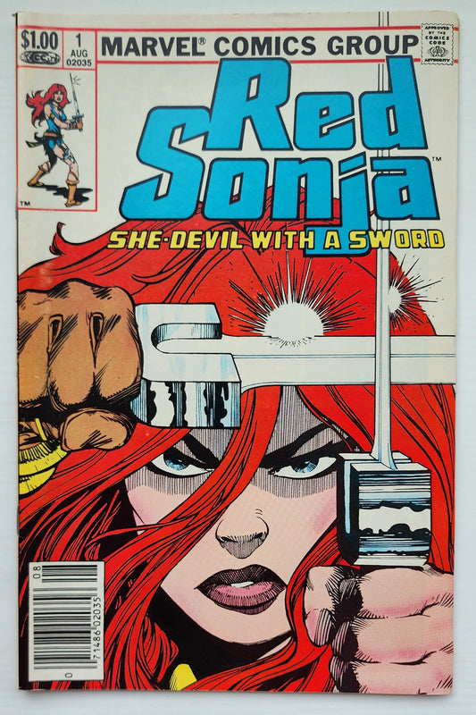 RED SONJA #1 SHE DEVIL WITH A SWORD 1983 NEWSSTAND Red Sonja MARVEL COMICS