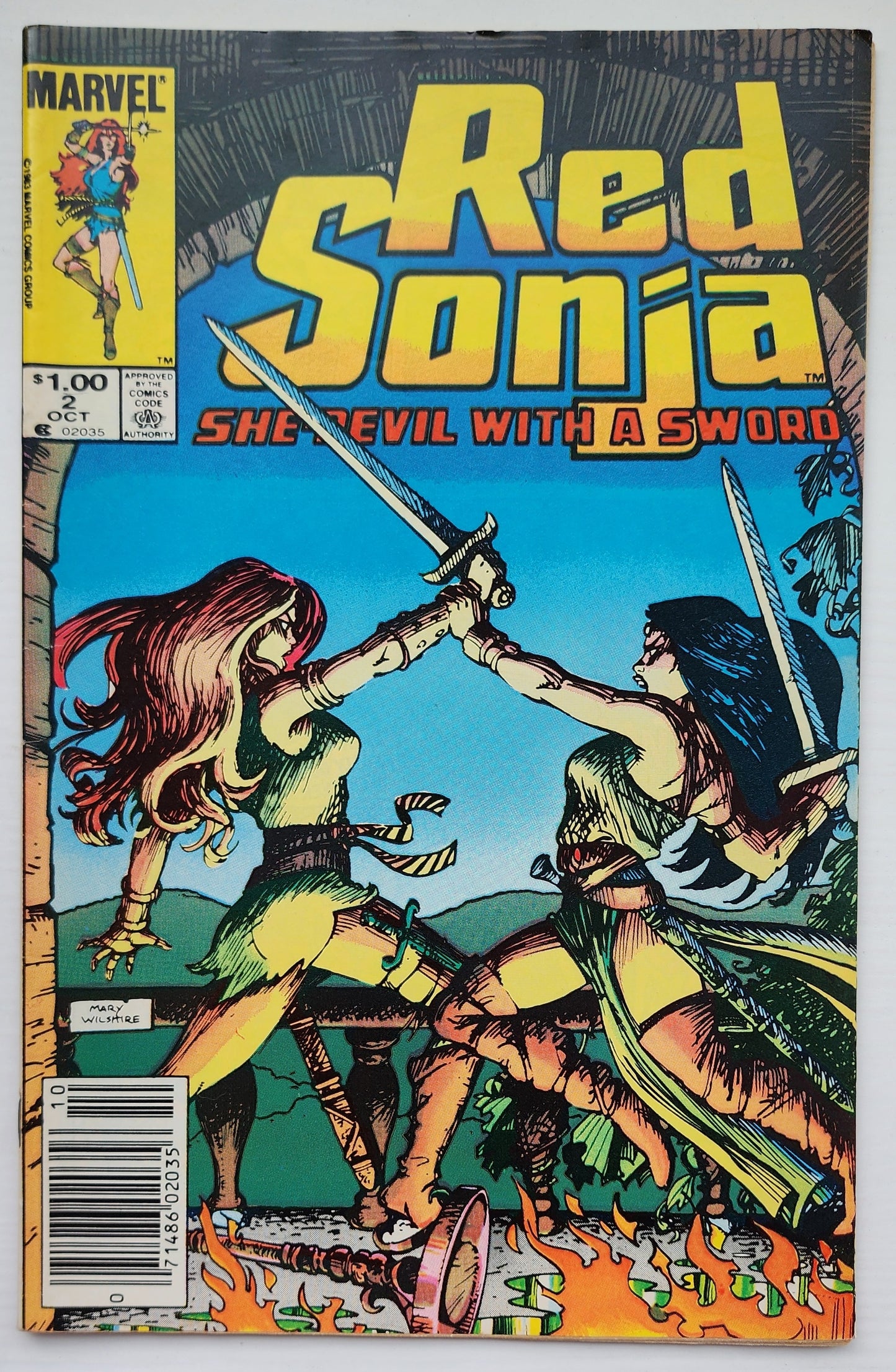 RED SONJA #2 SHE DEVIL WITH A SWORD 1983 NEWSSTAND Red Sonja MARVEL COMICS