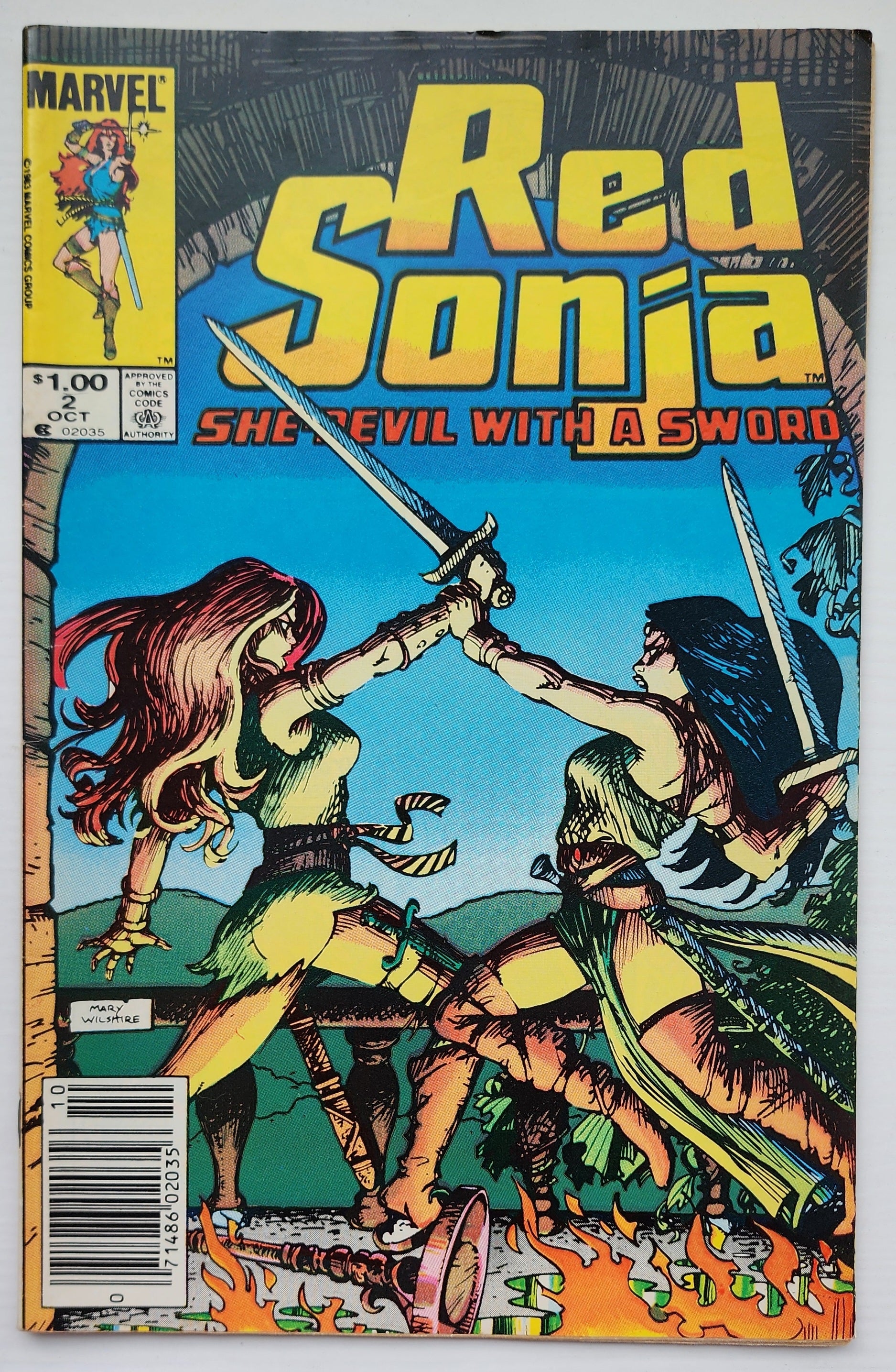 RED SONJA #2 SHE DEVIL WITH A SWORD 1983 NEWSSTAND Red Sonja MARVEL COMICS