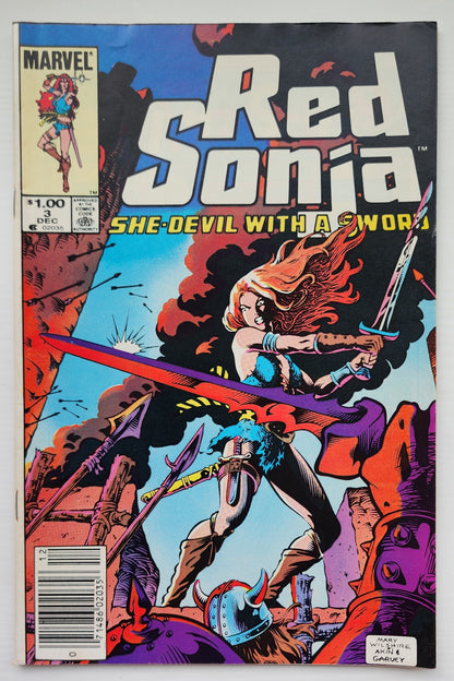 RED SONJA #3 SHE DEVIL WITH A SWORD 1983 NEWSSTAND Red Sonja MARVEL COMICS