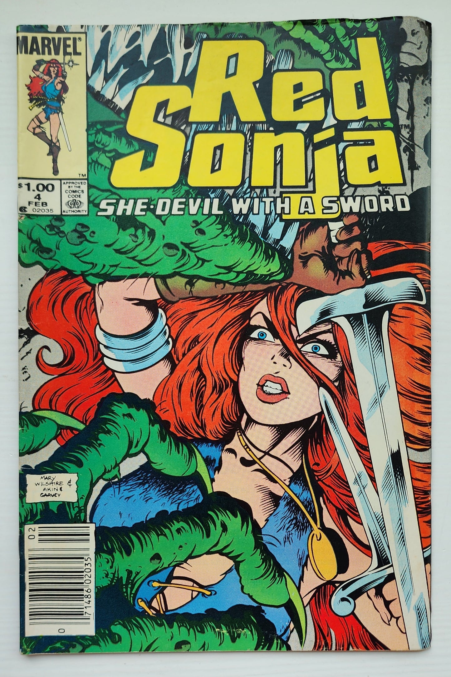 RED SONJA #4 SHE DEVIL WITH A SWORD 1983 NEWSSTAND Red Sonja MARVEL COMICS