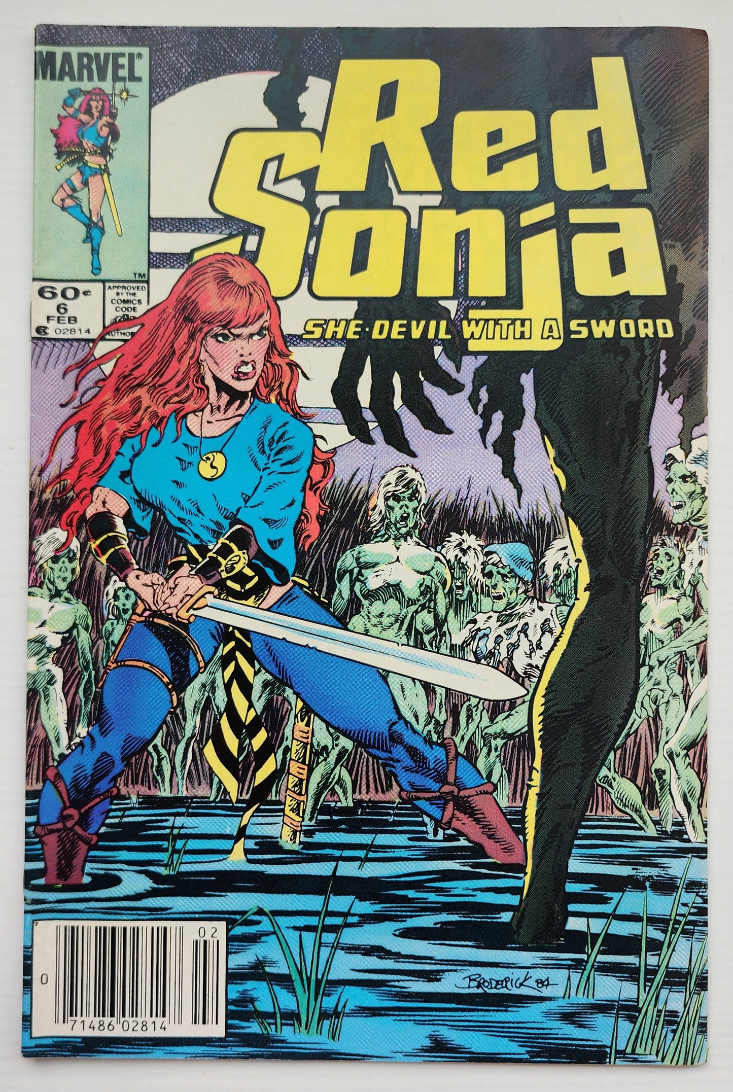 RED SONJA #6 SHE DEVIL WITH A SWORD 1985 NEWSSTAND Red Sonja MARVEL COMICS