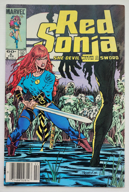 RED SONJA #6 SHE DEVIL WITH A SWORD 1985 NEWSSTAND Red Sonja MARVEL COMICS