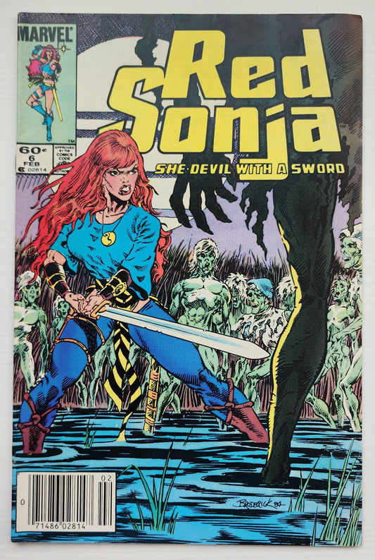RED SONJA #6 SHE DEVIL WITH A SWORD 1985 NEWSSTAND Red Sonja MARVEL COMICS