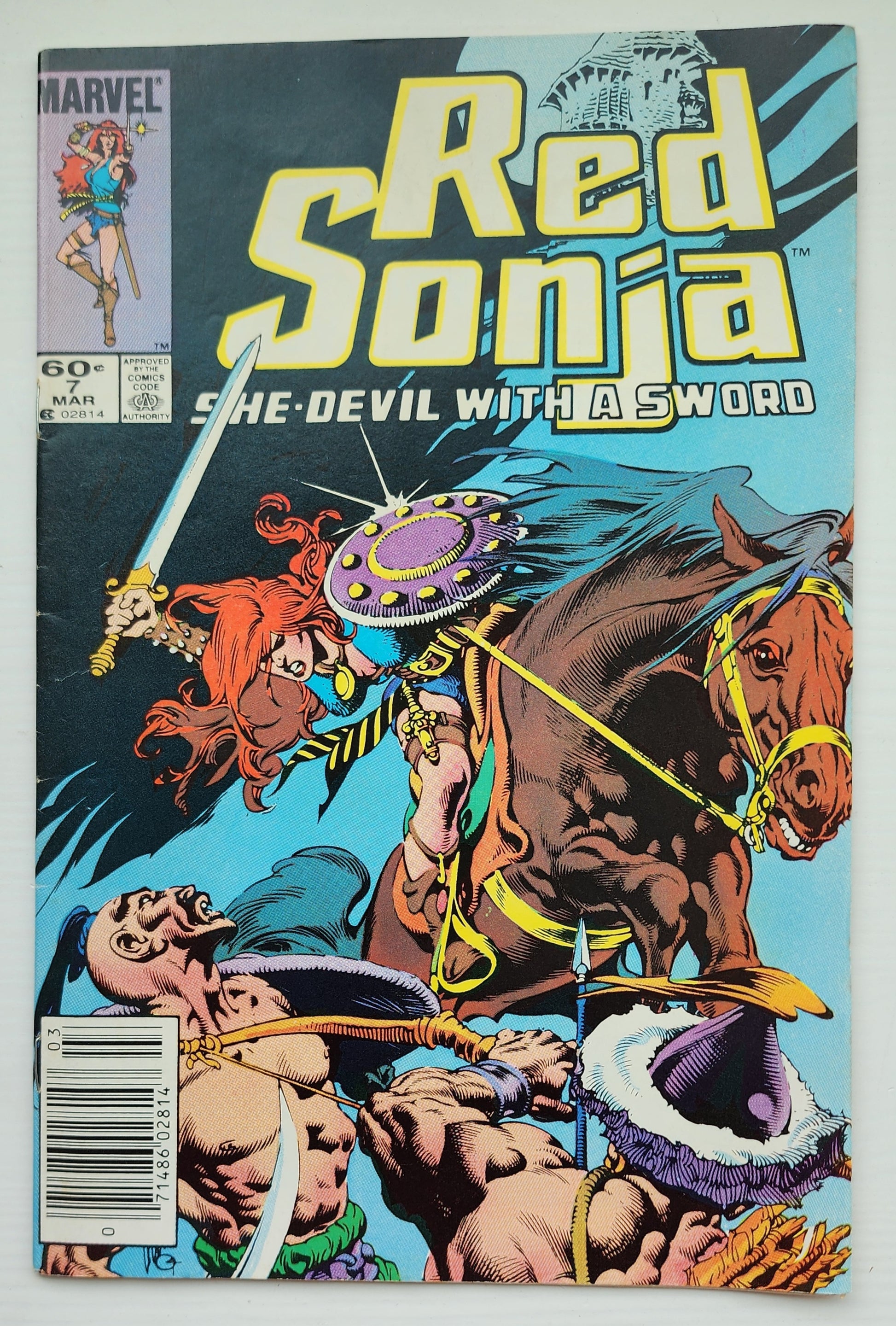 RED SONJA #7 SHE DEVIL WITH A SWORD 1985 NEWSSTAND Red Sonja MARVEL COMICS