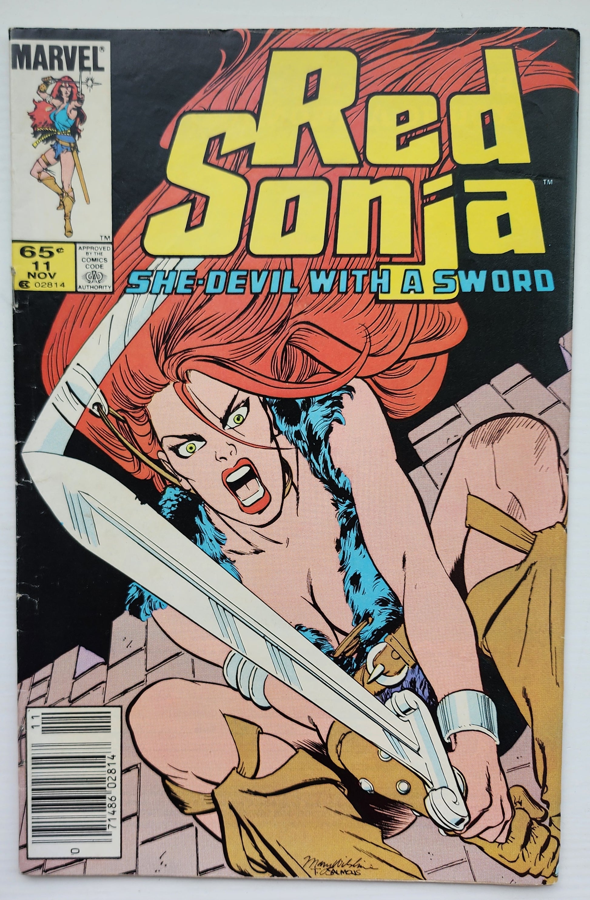 RED SONJA #11 SHE DEVIL WITH A SWORD 1985 NEWSSTAND Red Sonja MARVEL COMICS