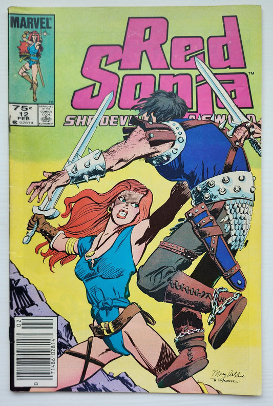 RED SONJA #12 SHE DEVIL WITH A SWORD 1985 NEWSSTAND Red Sonja MARVEL COMICS
