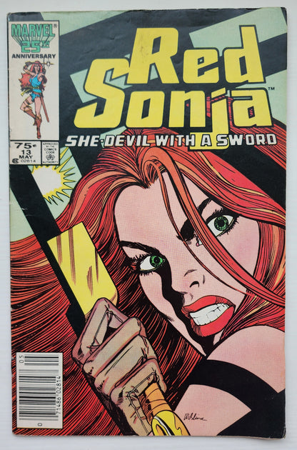 RED SONJA #13 SHE DEVIL WITH A SWORD 1985 NEWSSTAND Red Sonja MARVEL COMICS