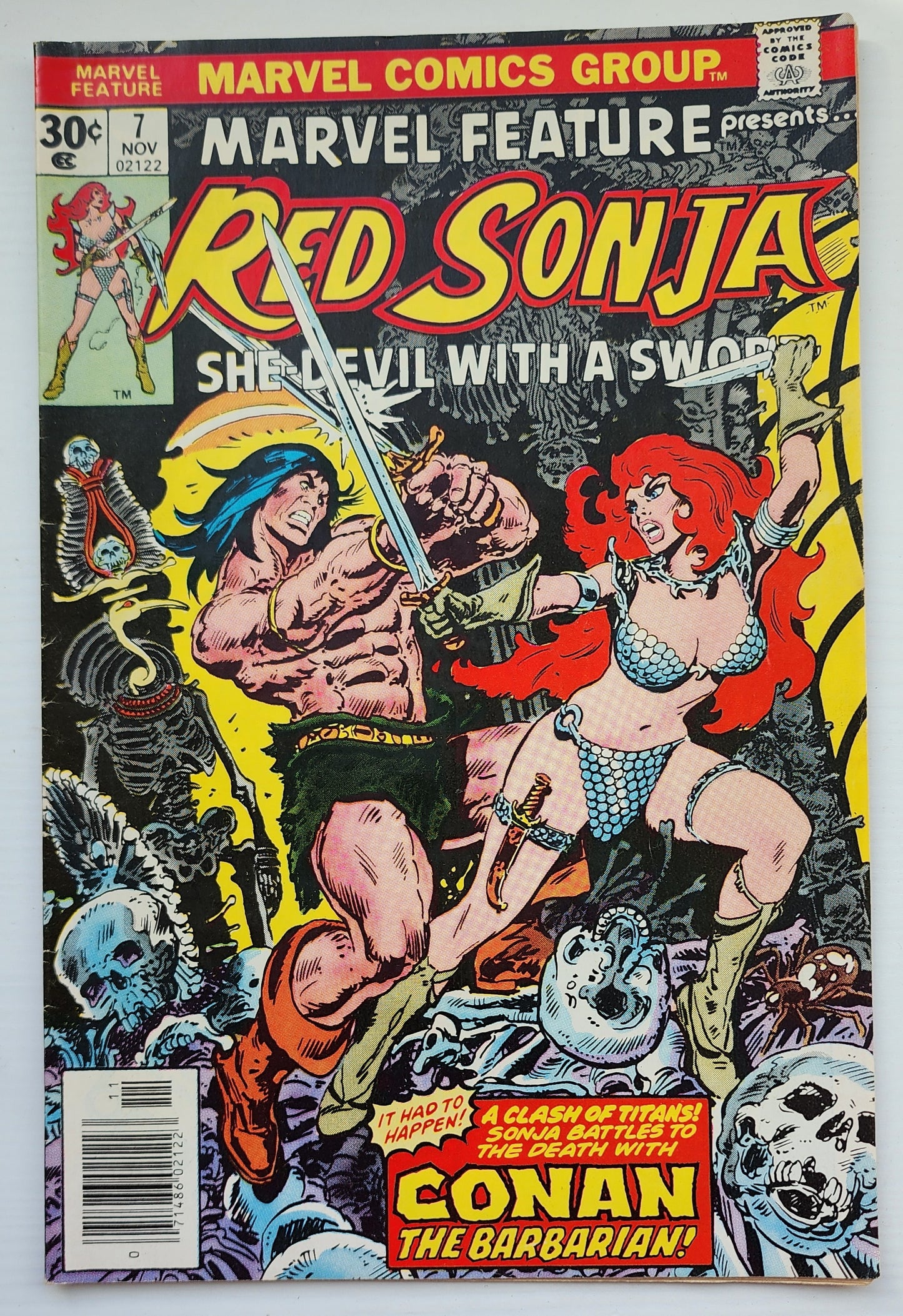 MARVEL FEATURE #7 RED SONJA 1976 Red Sonja MARVEL COMICS